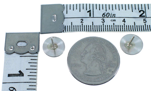 Genuine Sterling Silver Native American Post Stud Earrings RX112452